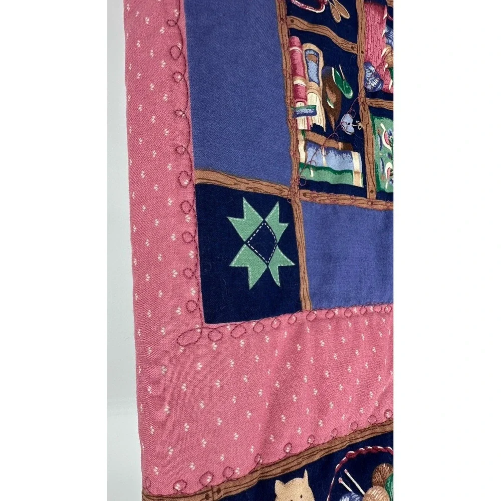 Country Cottage Core Lap Quilt Throw Or Wall Hanging 34